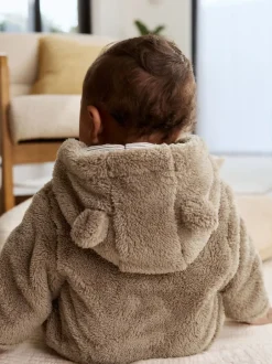 Next Marron mink - Combinaison bébé en polaire Sale