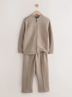 Next Marron mink - Ensemble veste bomber en jersey élégant et jogging (3-16ans) Online