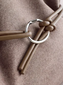 Next Marron mink - Sac bandoulière ceinturé en feutre Clearance