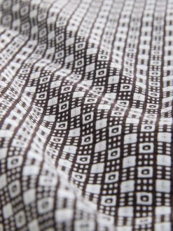 Next Marron rouille - Chemise Oxford Extensible imprimée à manches courtes Online