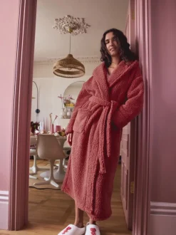 Next Marron rouille - Robe de chambre en peluche Online