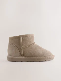 Next Marron taupe - Bottes en daim doublées et chaudes Sale