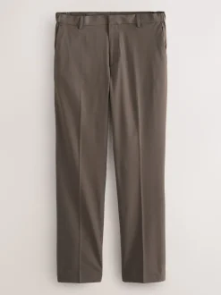 Next Marron taupe - Moulant - Pantalons extensibles à taille élastiquée Motionflex New