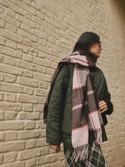 Next Marron Texture Carreaux - Écharpe épaisse Online