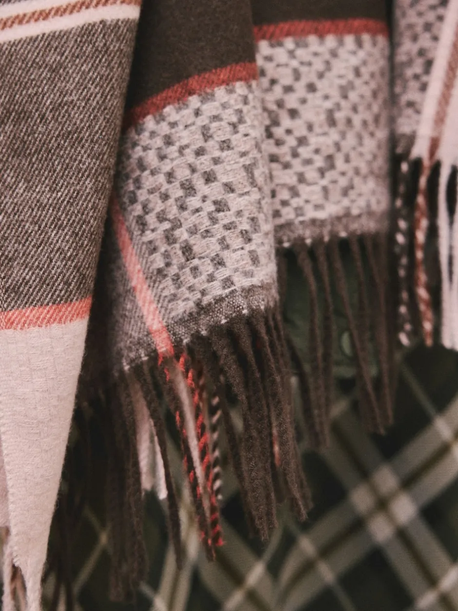 Next Marron Texture Carreaux - Écharpe épaisse Online