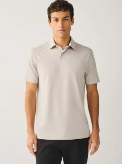 Next - Polo en jersey Manches courtes 3 Pack Marron/bleu/neutre Best