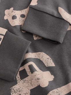 Next - Lot de 3 pyjamas Snuggle courts (9mois-10ans) Marron/Crème Transport Best