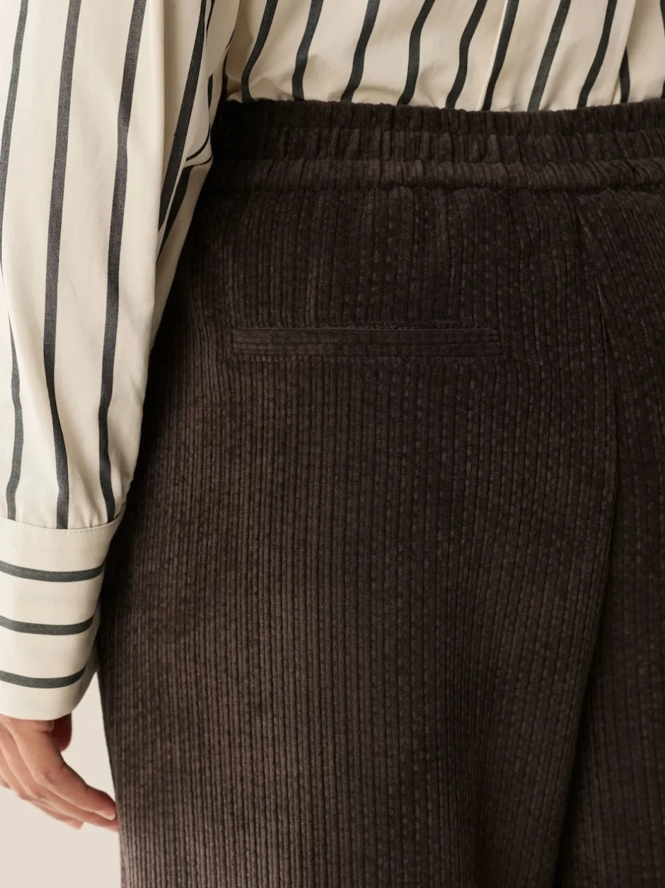 Next Marron/kaki - Lot de 2 Pantalons Jambe large en Velours côtelé doux Hot