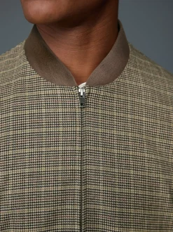 Next Marron/neutre - Blouson bomber à Carreaux élégant Outlet