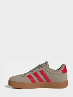 adidas - VL Court 3.0 Formateurs Marron/rouge