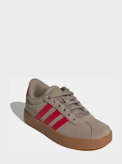 adidas - VL Court 3.0 Formateurs Marron/rouge