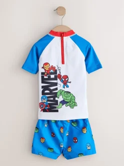 Next Marvel - Ensemble Rash Gilet et short de bain (3mois-7ans) Hot