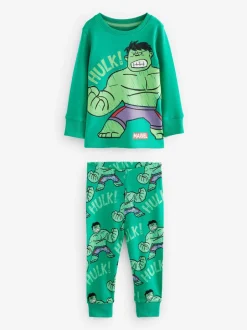 Next Marvel Rouge/Vert/Bleu - Lot de 3 pyjamas Snuggle (9mois-8ans) New