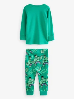 Next Marvel Rouge/Vert/Bleu - Lot de 3 pyjamas Snuggle (9mois-8ans) New