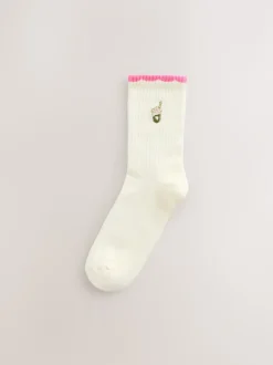 Next Matcha rose - Cushion Sole Sports Ankle Socks 3 Pack Clearance