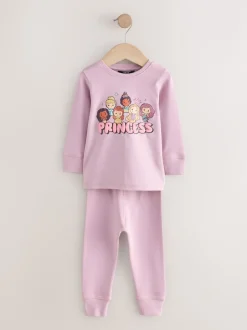 Next Mauve/Crème - Disney Princess Pyjamas Se blottir 2 Pack (9mois-10ans) Hot