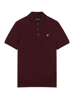 Lyle & Scott - Polo classique Merlot Discount