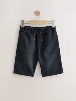 Next Mid Bleu/Noir - Bermuda Pull On Denim Shorts 2 Pack (3-16yrs) Hot