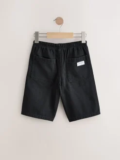 Next Mid Bleu/Noir - Bermuda Pull On Denim Shorts 2 Pack (3-16yrs) Hot