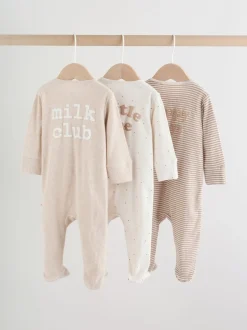 Next Milkclub neutre - Lot de 3 dors-bien bébé à fermeture éclair bidirectionnelle (0-2ans) Sale
