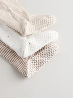 Next Milkclub neutre - Lot de 3 dors-bien bébé à fermeture éclair bidirectionnelle (0-2ans) Sale