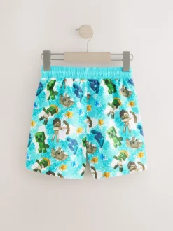 Next - Shorts de bain (3-16yrs) Minecraft Discount