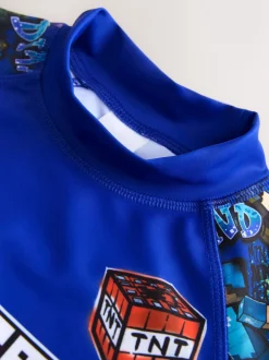 Next - Gilet anti-éclaboussures (3-16ans) Minecraft bleu marine New