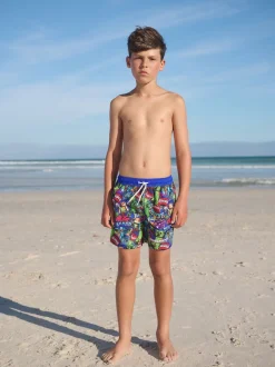 Next - Shorts de bain (3-16yrs) Minecraft bleu marine