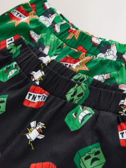 Next Minecraft vert/noir - License Jogger Pyjamas 2 (5-16ans) New
