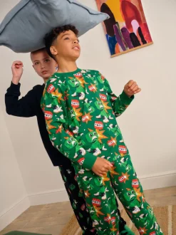 Next Minecraft vert/noir - License Jogger Pyjamas 2 (5-16ans) New