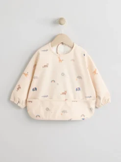 Next - Bavoir à manches de sevrage et d’alimentation Mini jungle neutre Outlet