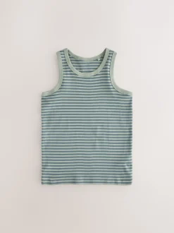 Next Mini Safari Imprimé - Lot de 5 débardeurs 100 % coton (1.5-8ans) New