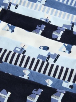 Next - Lot de 10 boxers (1.5-16ans) Mini véhicule bleu Hot