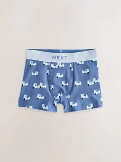 Next - Lot de 10 boxers (1.5-16ans) Mini véhicule bleu Hot