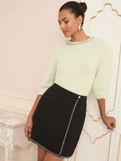 Love & Roses Minijupe enveloppante Best