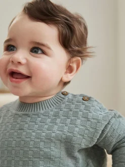 Next Minéral - Ensemble bébé pull et legging en tricot texturé 100 % coton (0mois -3ans) Online