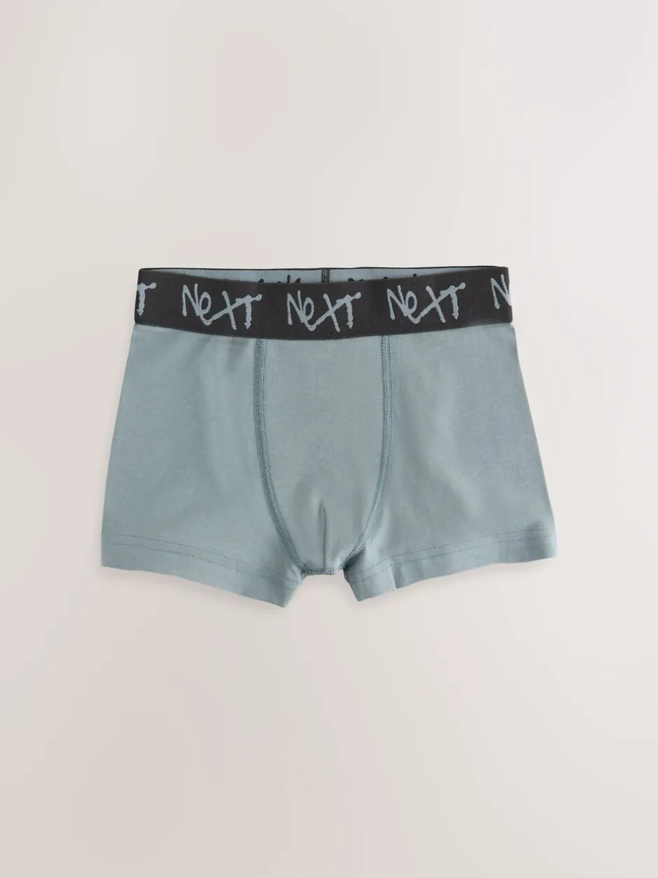 Next - Lot de 7 boxers (2-16ans) Minéral multicolore avec ceinture noire Sale