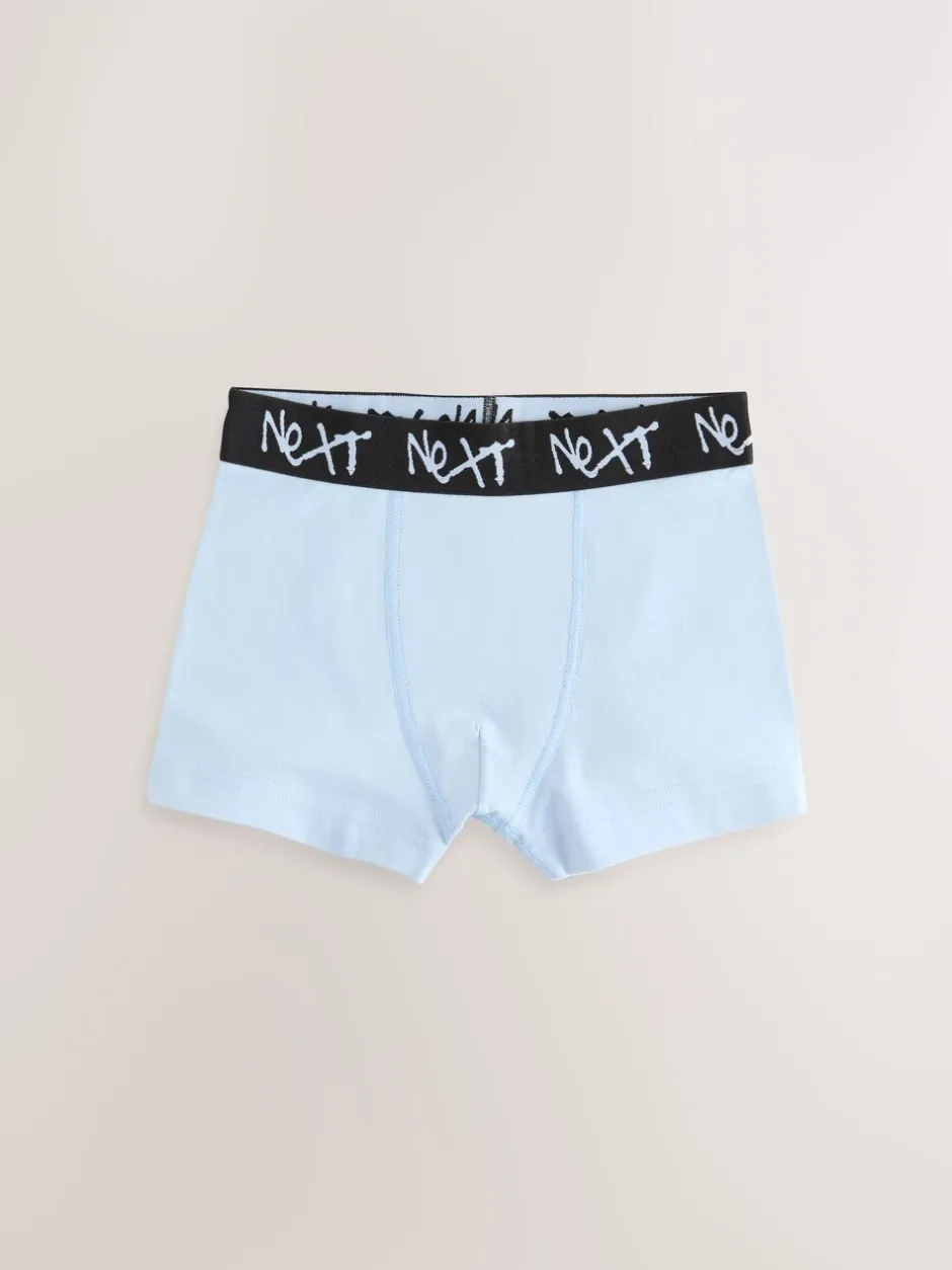 Next - Lot de 7 boxers (2-16ans) Minéral multicolore avec ceinture noire Sale