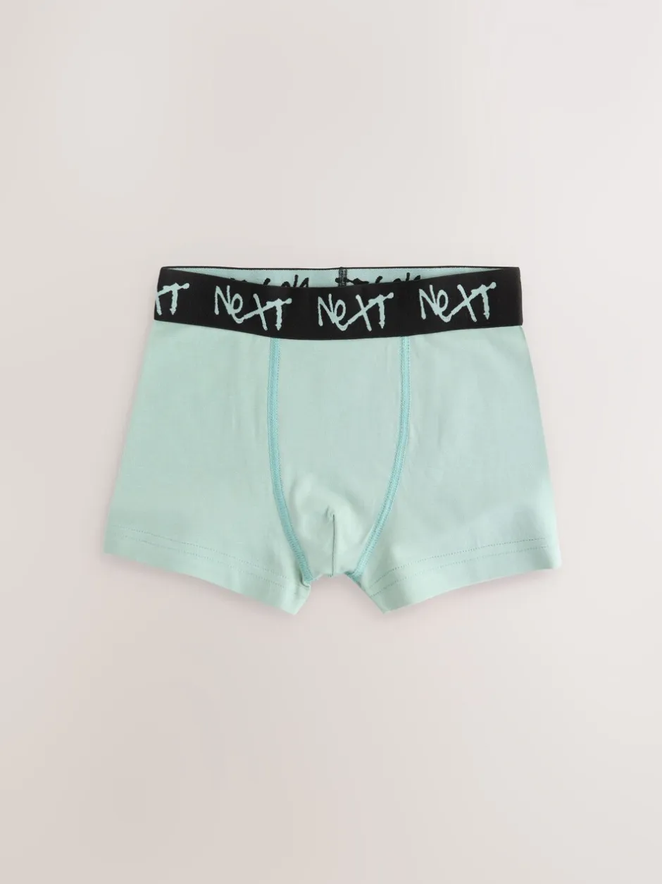 Next - Lot de 7 boxers (2-16ans) Minéral multicolore avec ceinture noire Sale