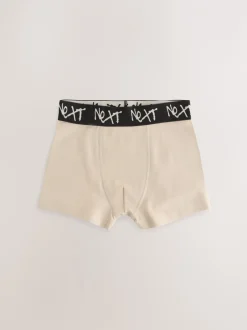 Next - Lot de 7 boxers (2-16ans) Minéral multicolore avec ceinture noire Sale