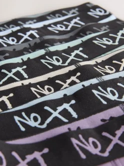 Next - Lot de 7 boxers (2-16ans) Minéral multicolore avec ceinture noire Sale
