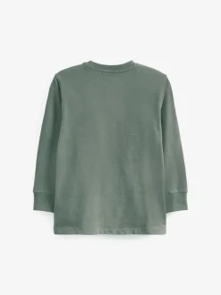 Next - T-shirt confortable à manches longues (3-16 ans) Minéral vert Clearance