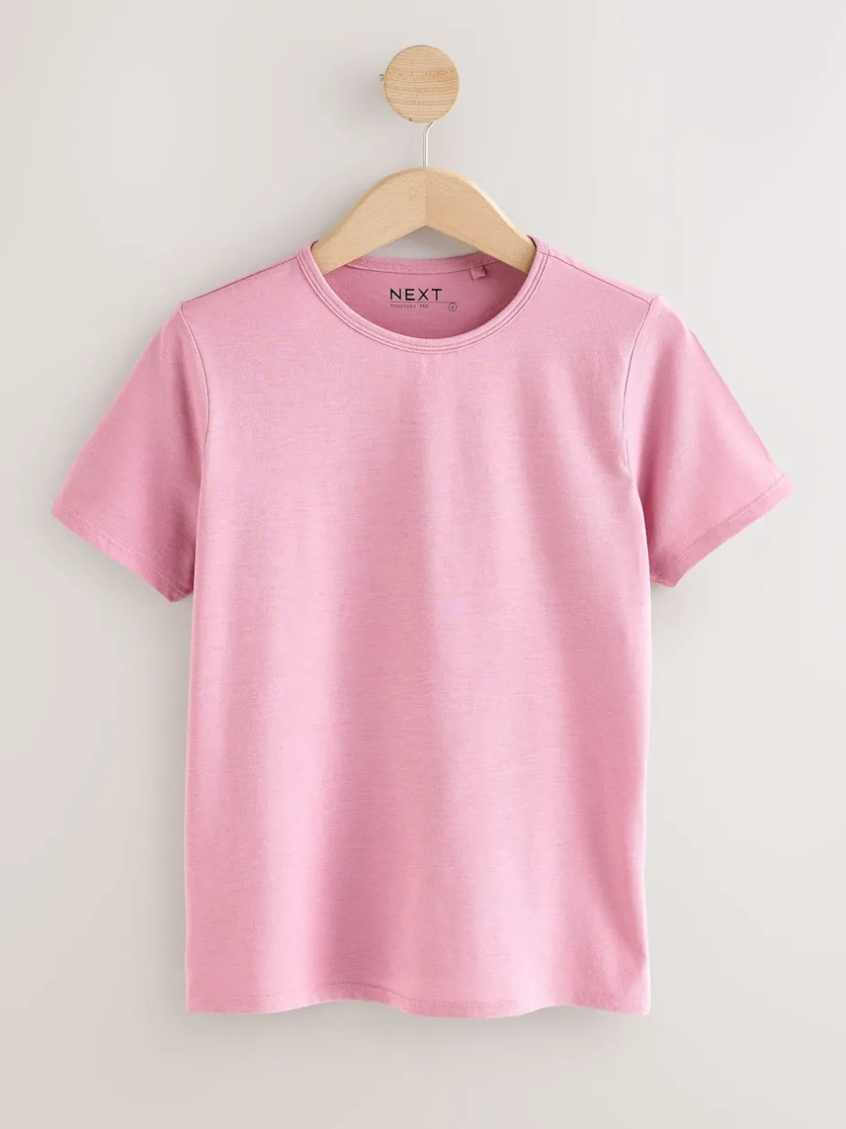 Next Minéraux - Lot de 5 T-shirts riches en coton à Col rond