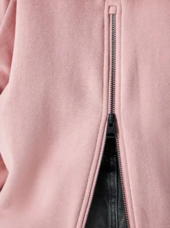 smALLSAINTS Mi-rose - Sweat à capuche Dana zippé oversize New