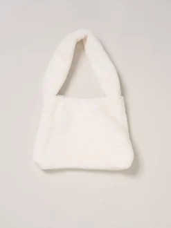 Miss Ensemble haut et jupes blanc en fausse fourrure Outlet