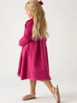 Miss Veste avec tulle appliqué et Robe en tulle imprimée Ensemble Sale