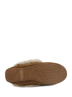 Totes Mocassin en daim véritable pour femme avec doublure en fausse fourrure New