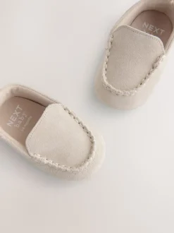Next Mocassins neutres - Bébé Suede Chaussures (0-2mths) Outlet