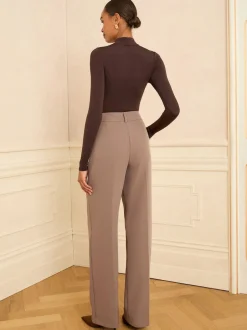 Love & Roses - Pantalons amples Mocha Clearance