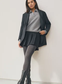 Next Modèle uni gris - Collant thermique 100D